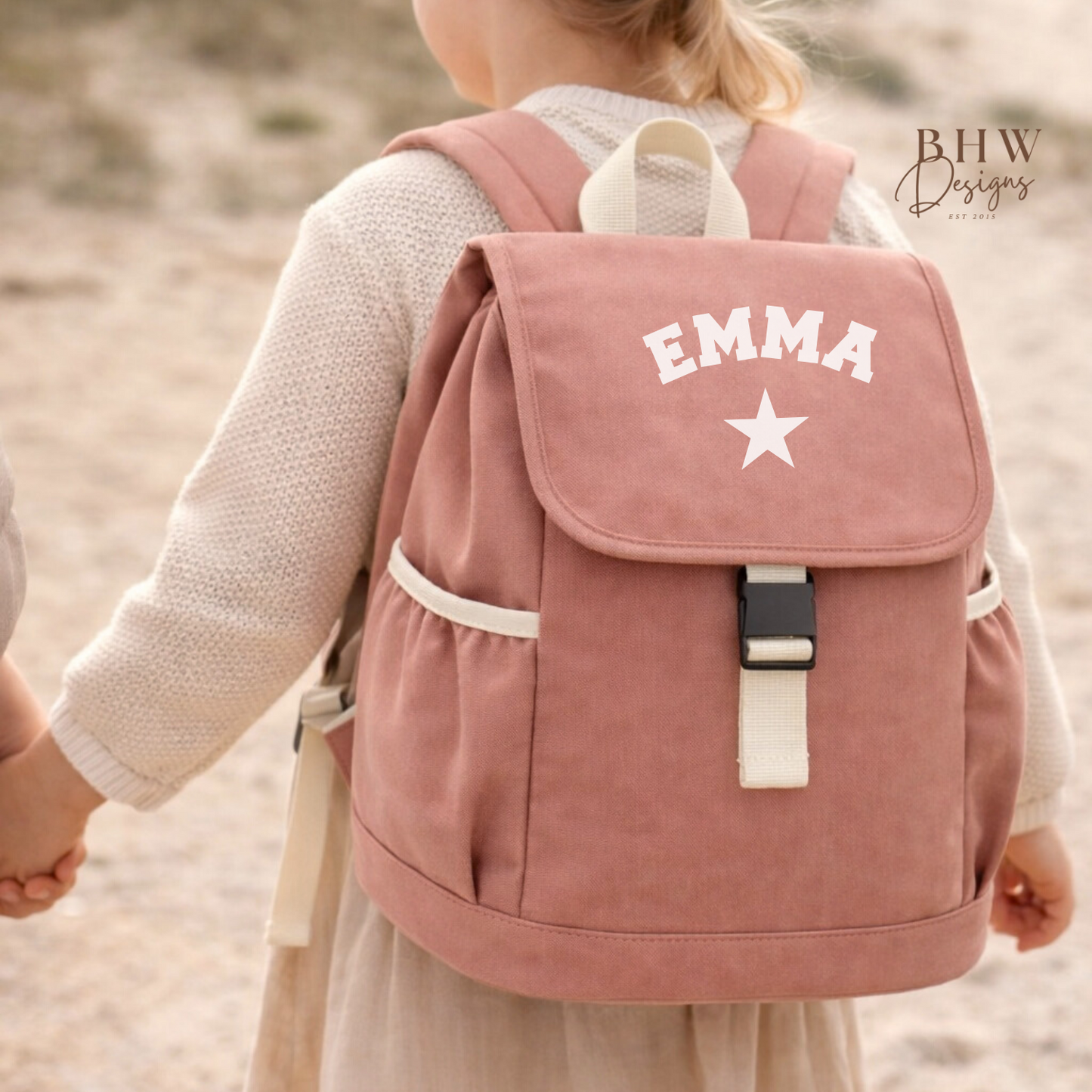 Personalised Kid's Adventure Backpack - Dusky Rose