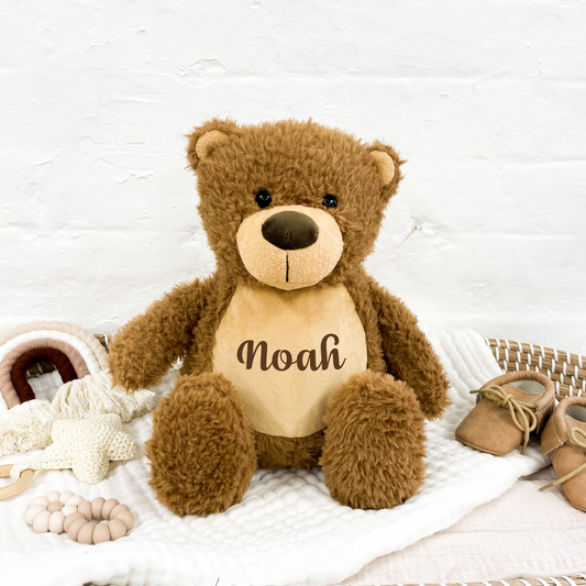Personalised Brown Teddy Bear
