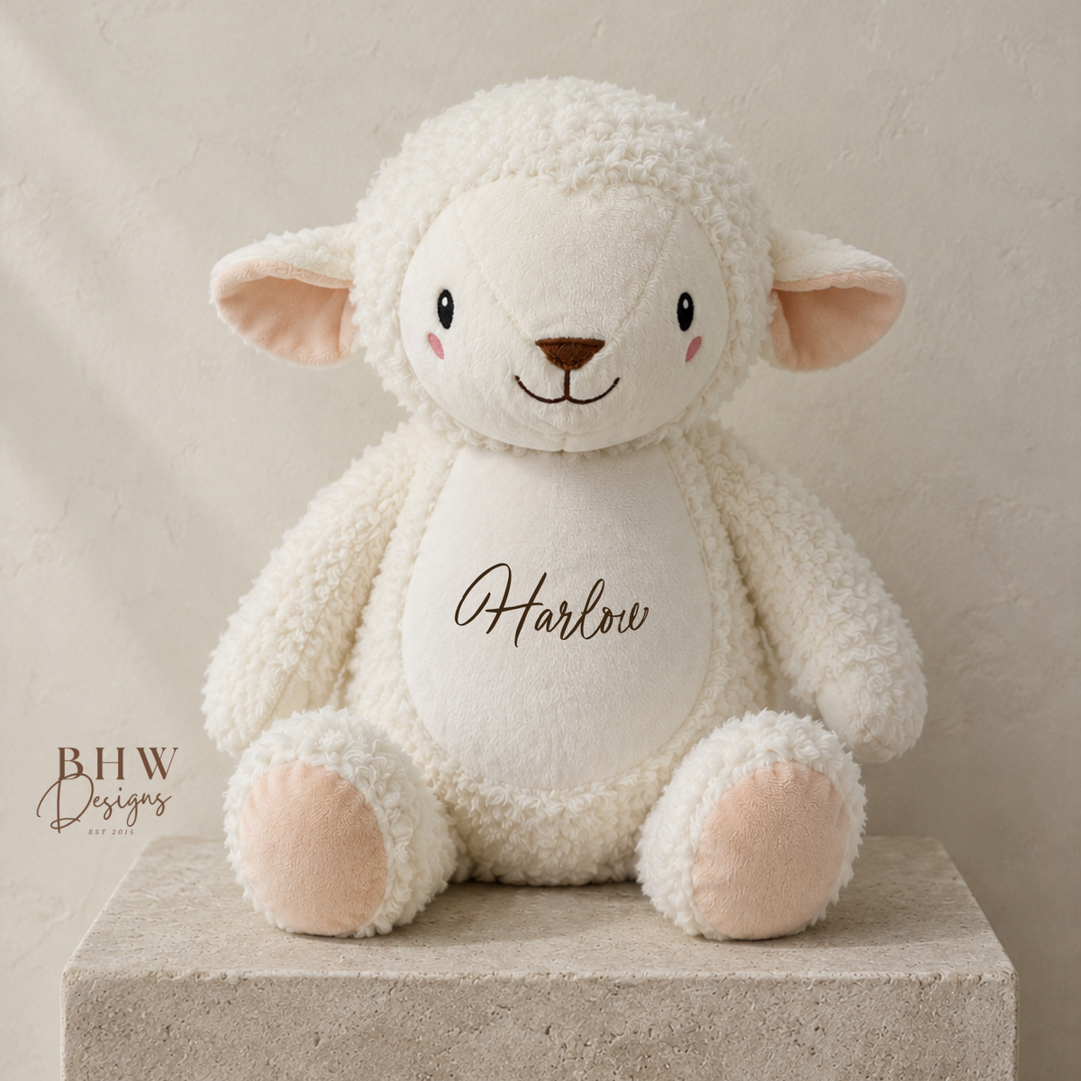 Personalised Lamb Soft Toy