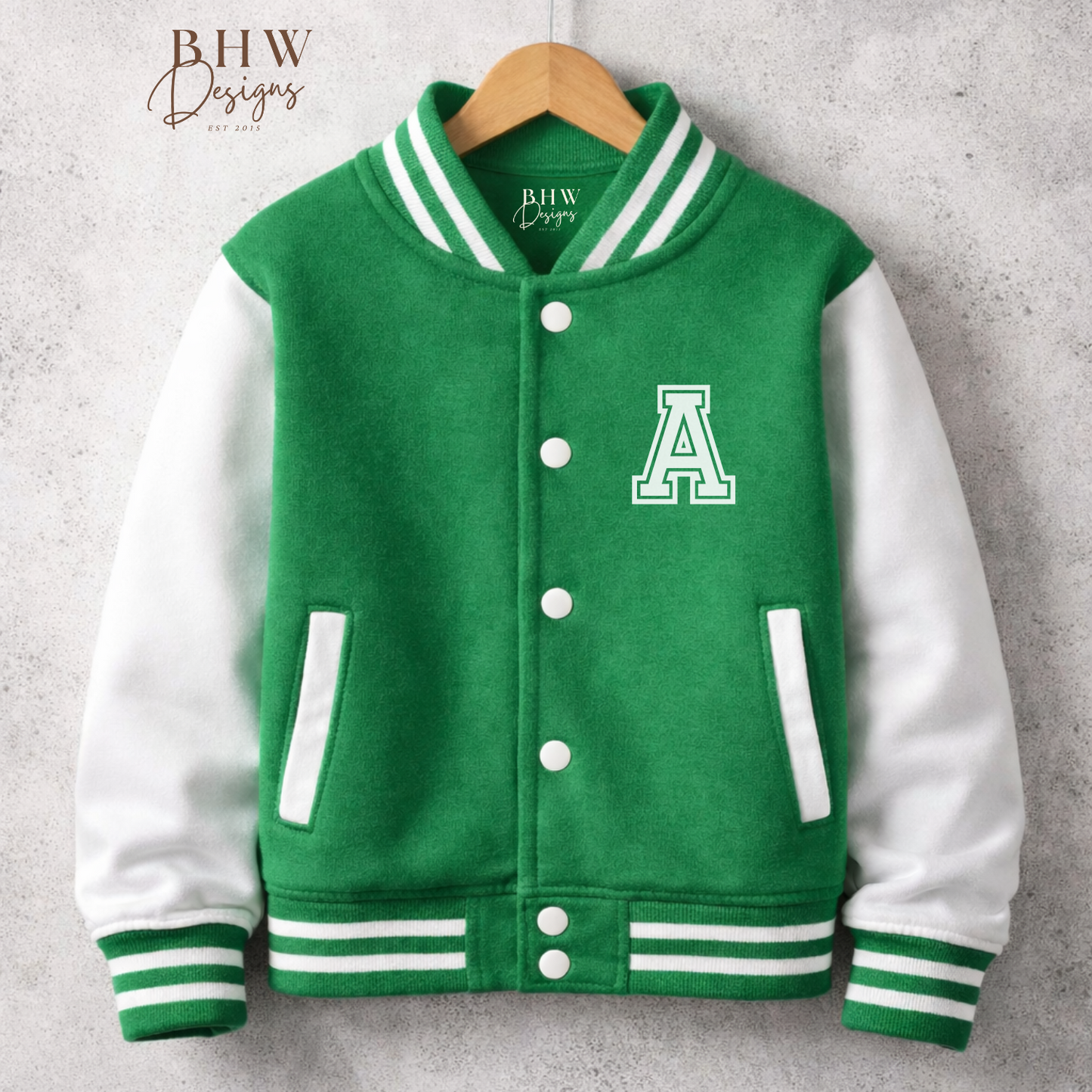 Varsity Jacket - Kelly Green