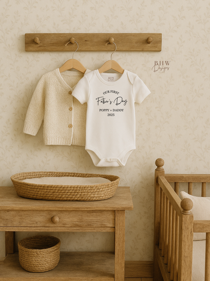 Our First Father's Day Baby Vest