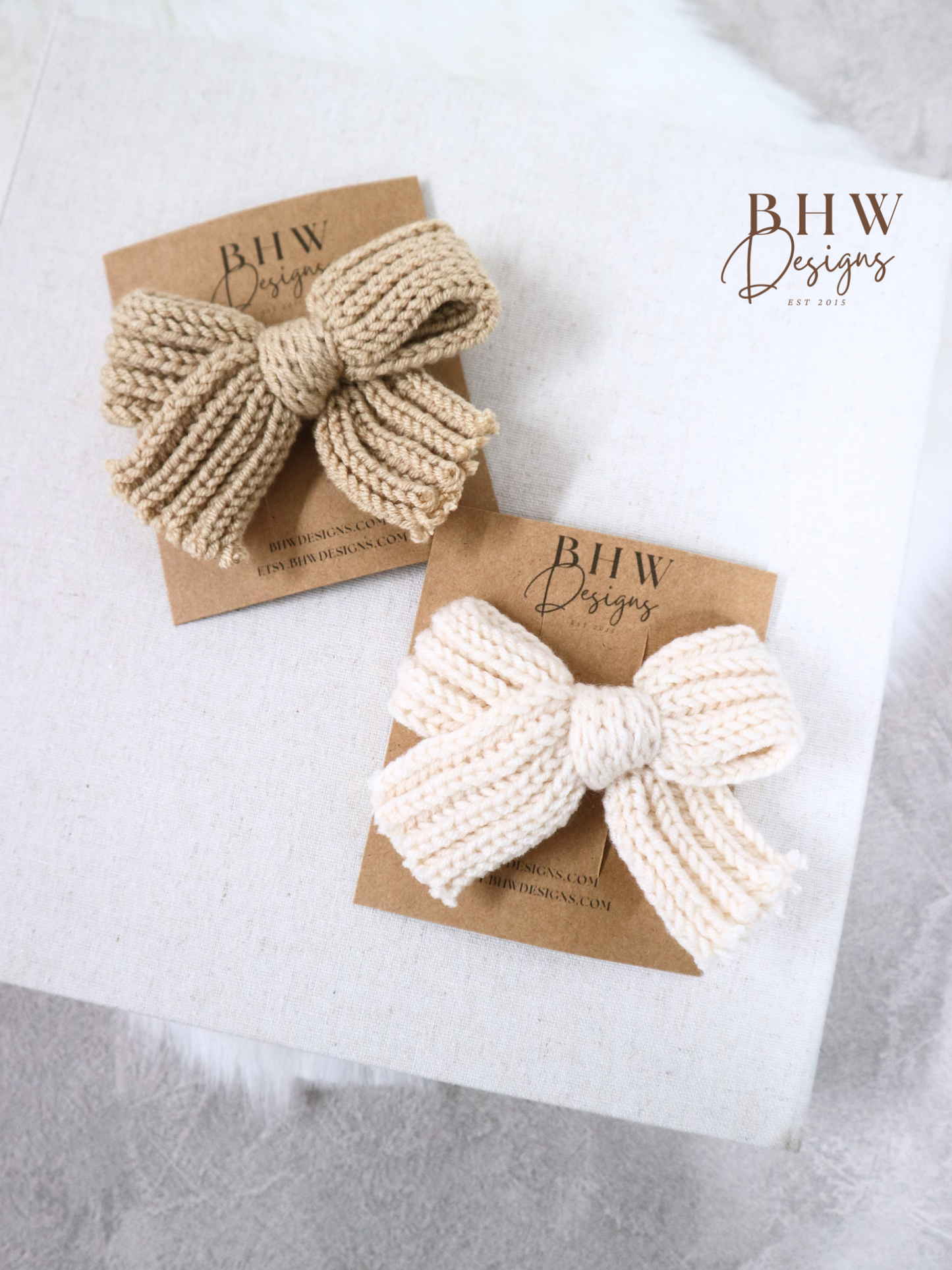 Knitted Hair Bow