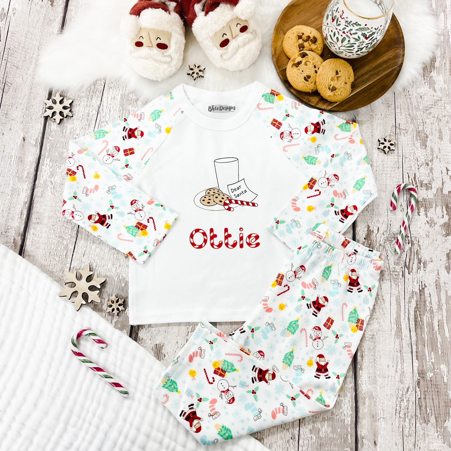 Personalised Milk & Cookies Pyjamas