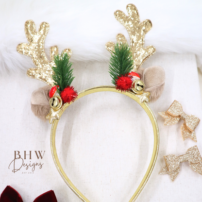 Girls Reindeer Headband