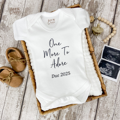One More to Adore Baby Vest