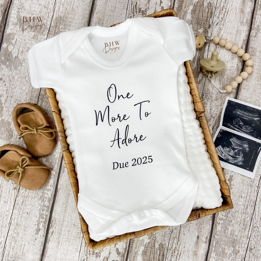 One More to Adore Baby Vest