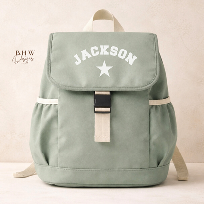 Personalised Kid's Adventure Backpack - Sage Green