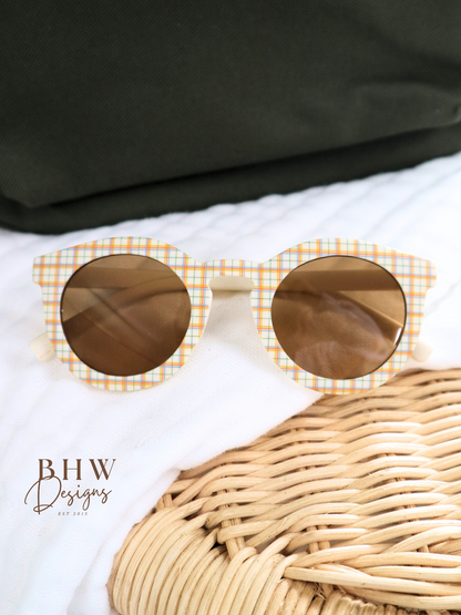 Kid's Stripe or Check Sunglasses