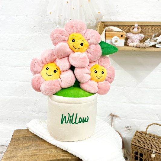 Personalised Flower Pot Soft Toy