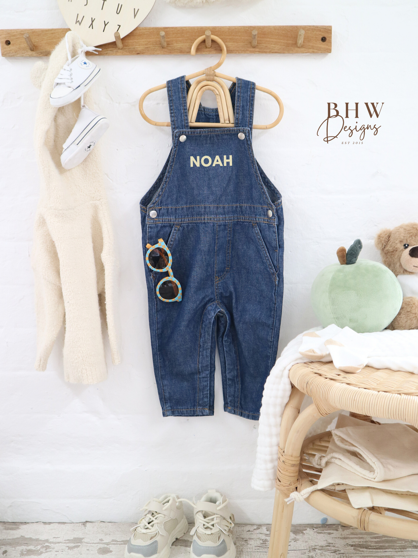 Personalised Denim Dungarees
