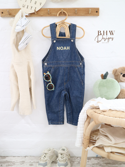 Personalised Denim Dungarees