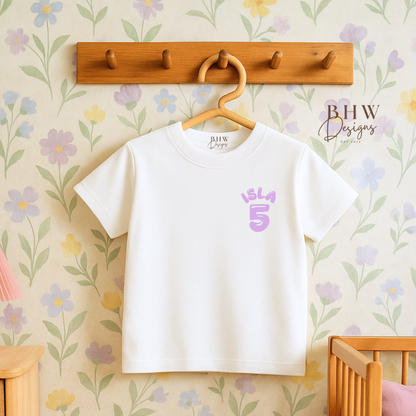 Birthday Age and Name T-shirt