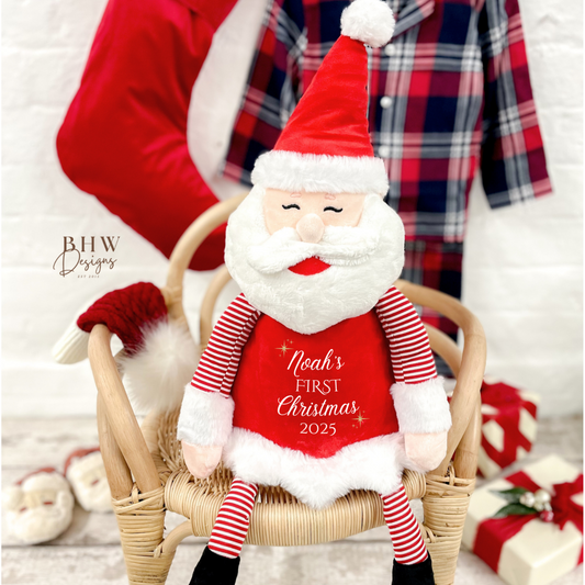 Personalised First Christmas Santa Teddy