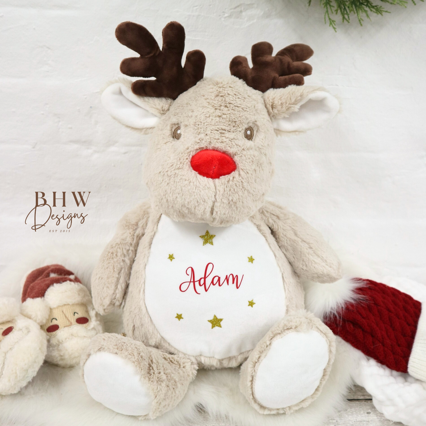 Personalised Reindeer Soft Toy