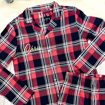Men's Personalised Tartan Pyjamas