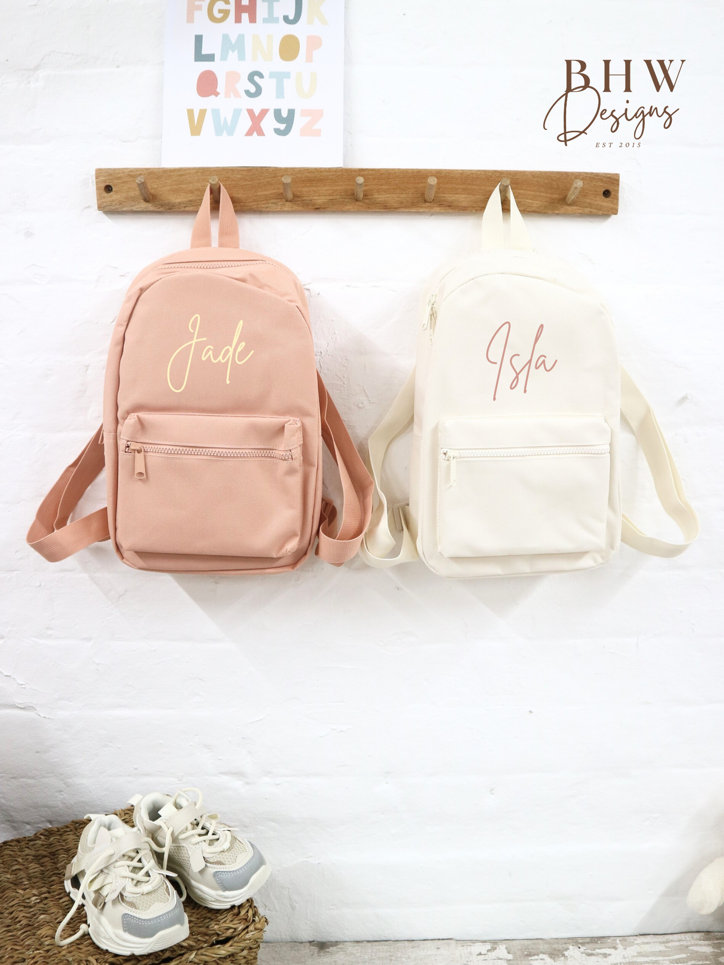 Personalised Kid's Mini Backpack - Cream