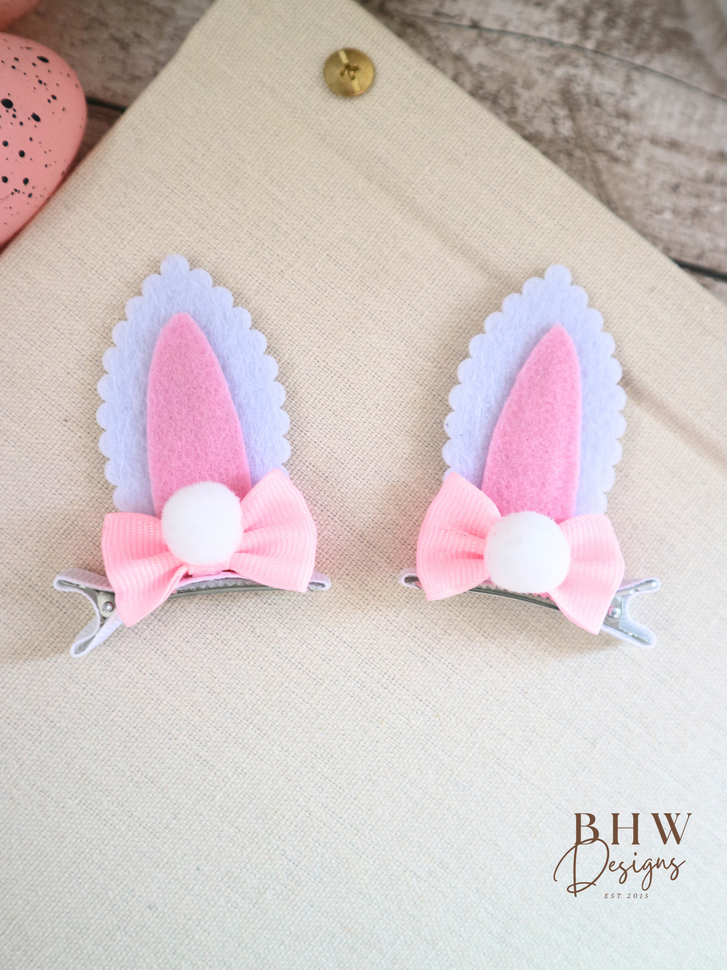 Girl's Bunny Ear Hair Bow Set