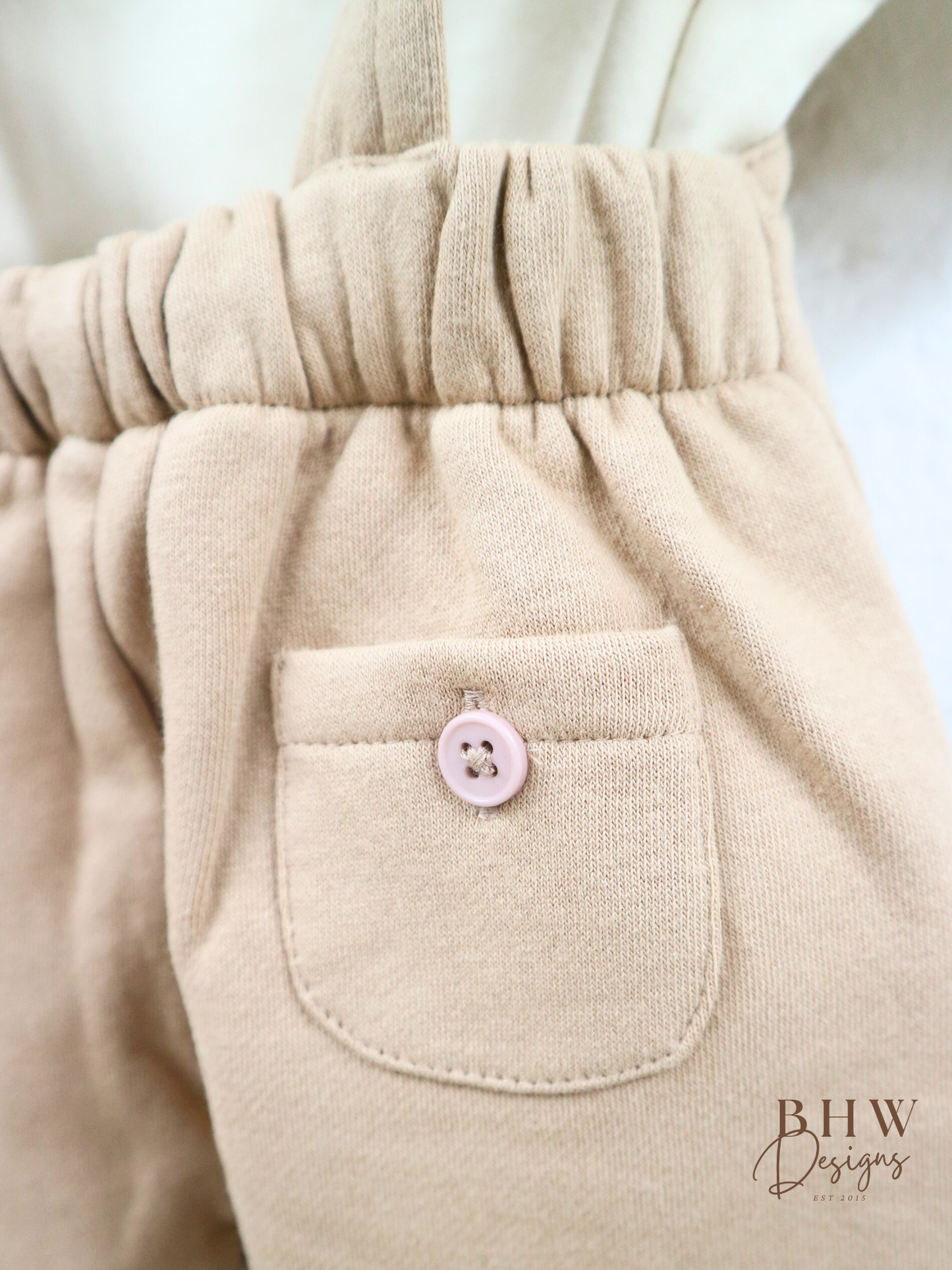 Personalised Dungarees - Vanilla