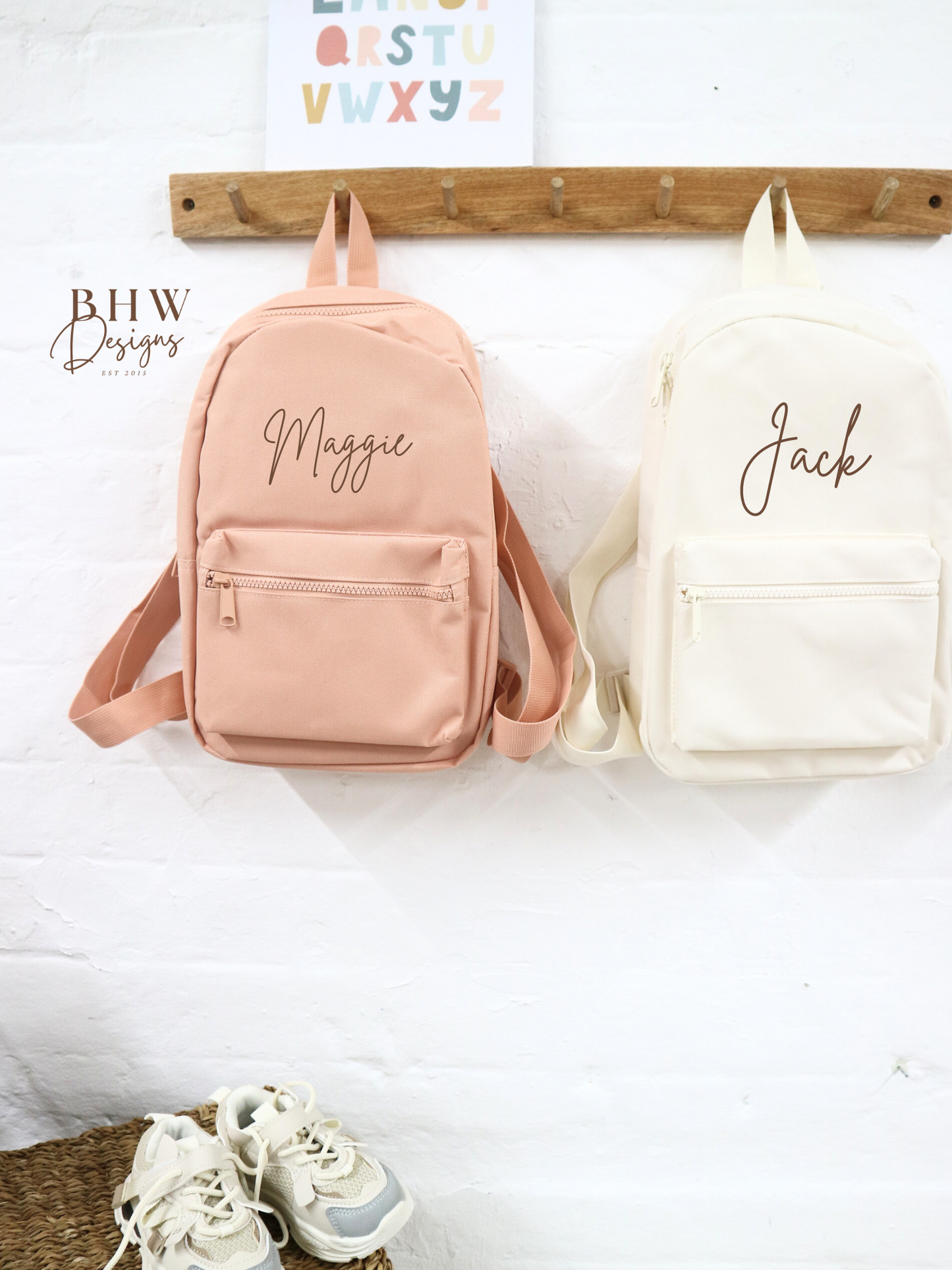Personalised Kid's Mini Backpack - Cream