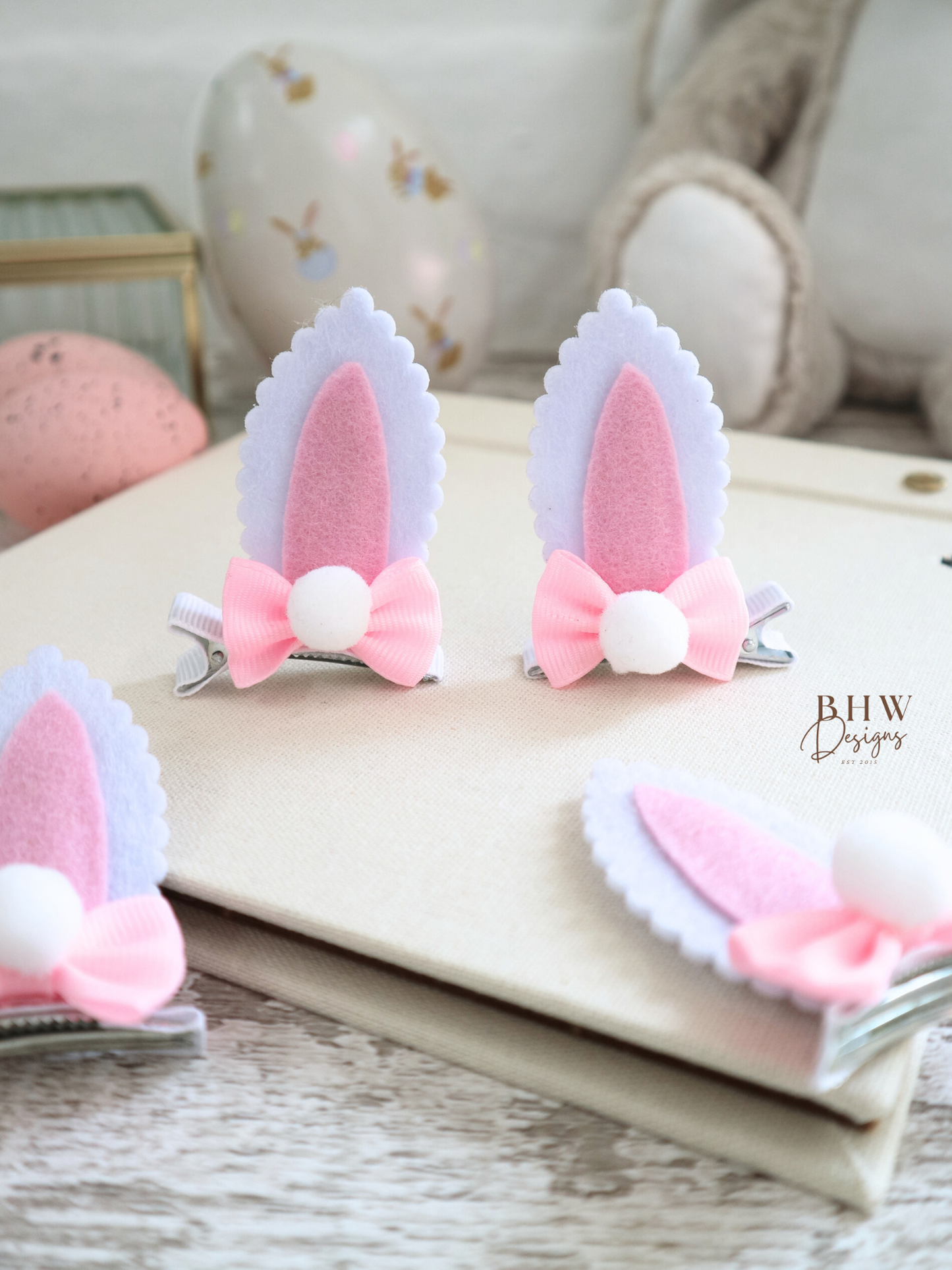 Girl's Bunny Ear Hair Bow Set