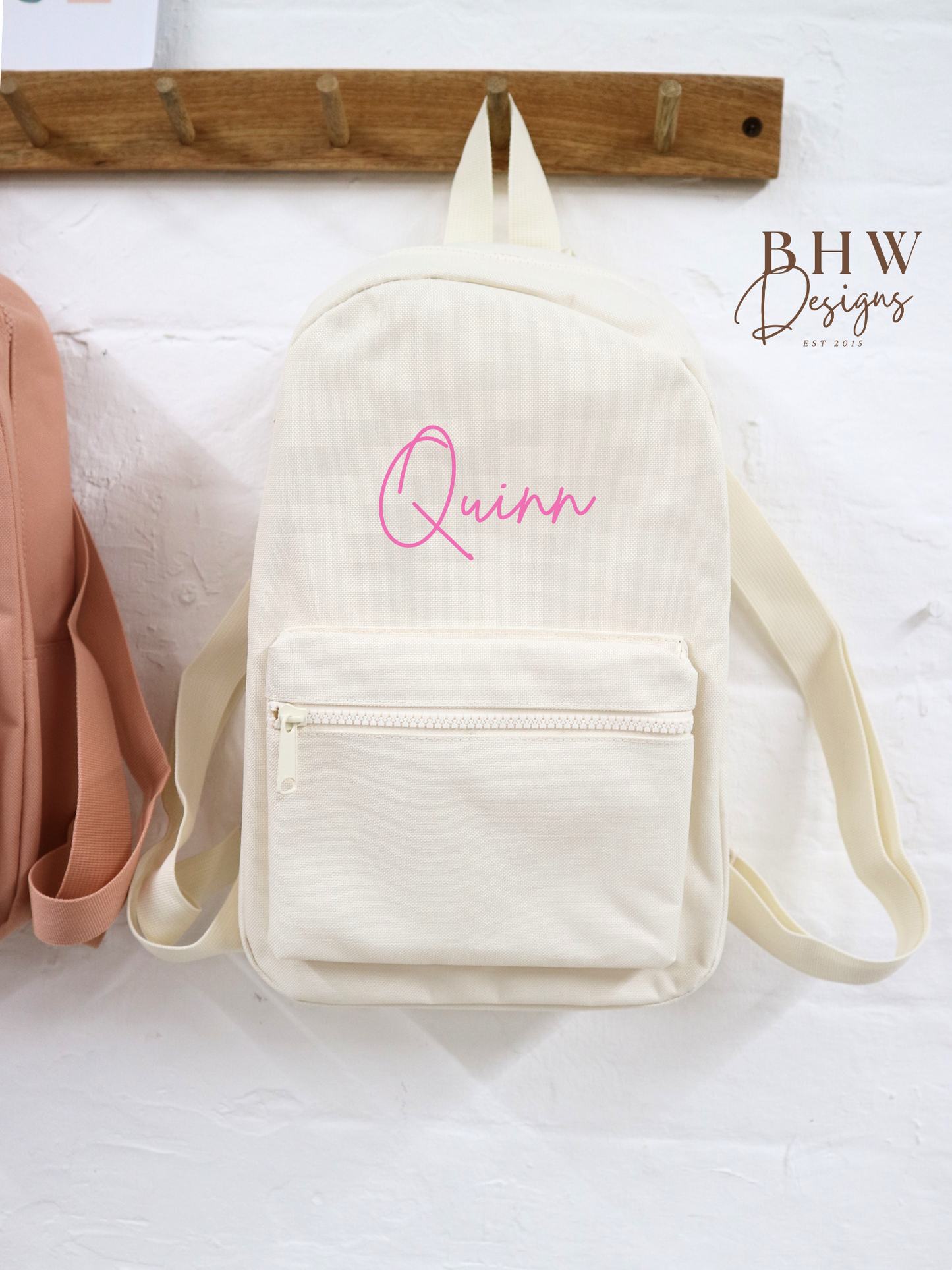 Personalised Kid's Mini Backpack - Cream