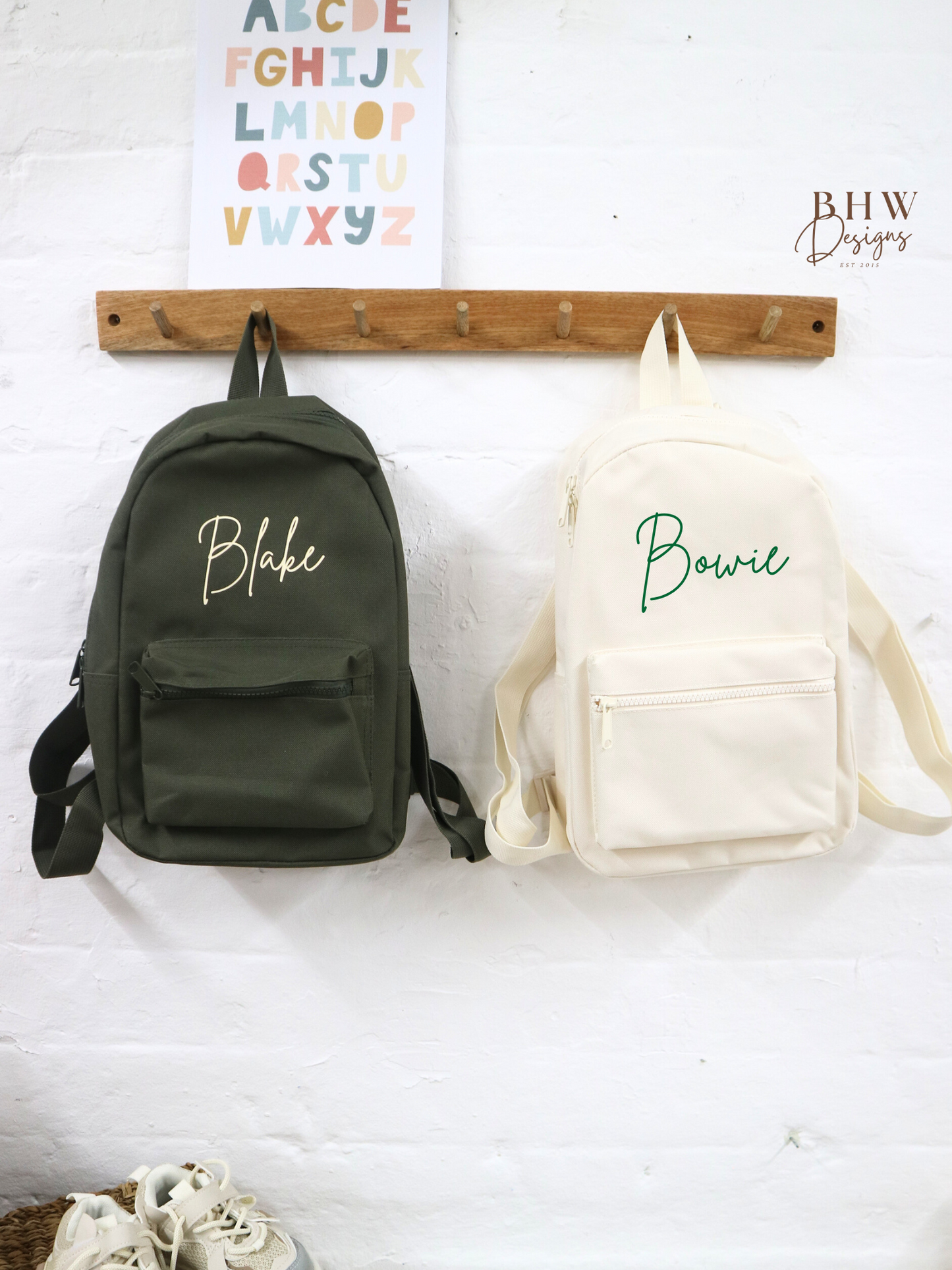 Personalised Kid's Mini Backpack - Cream