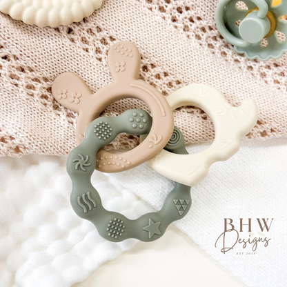 3 Piece Silicine Teether