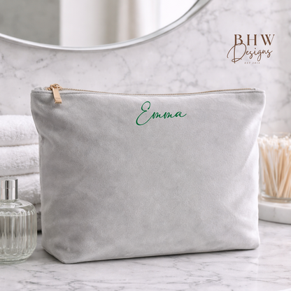 Personalised Velvet Bag - Moonstone
