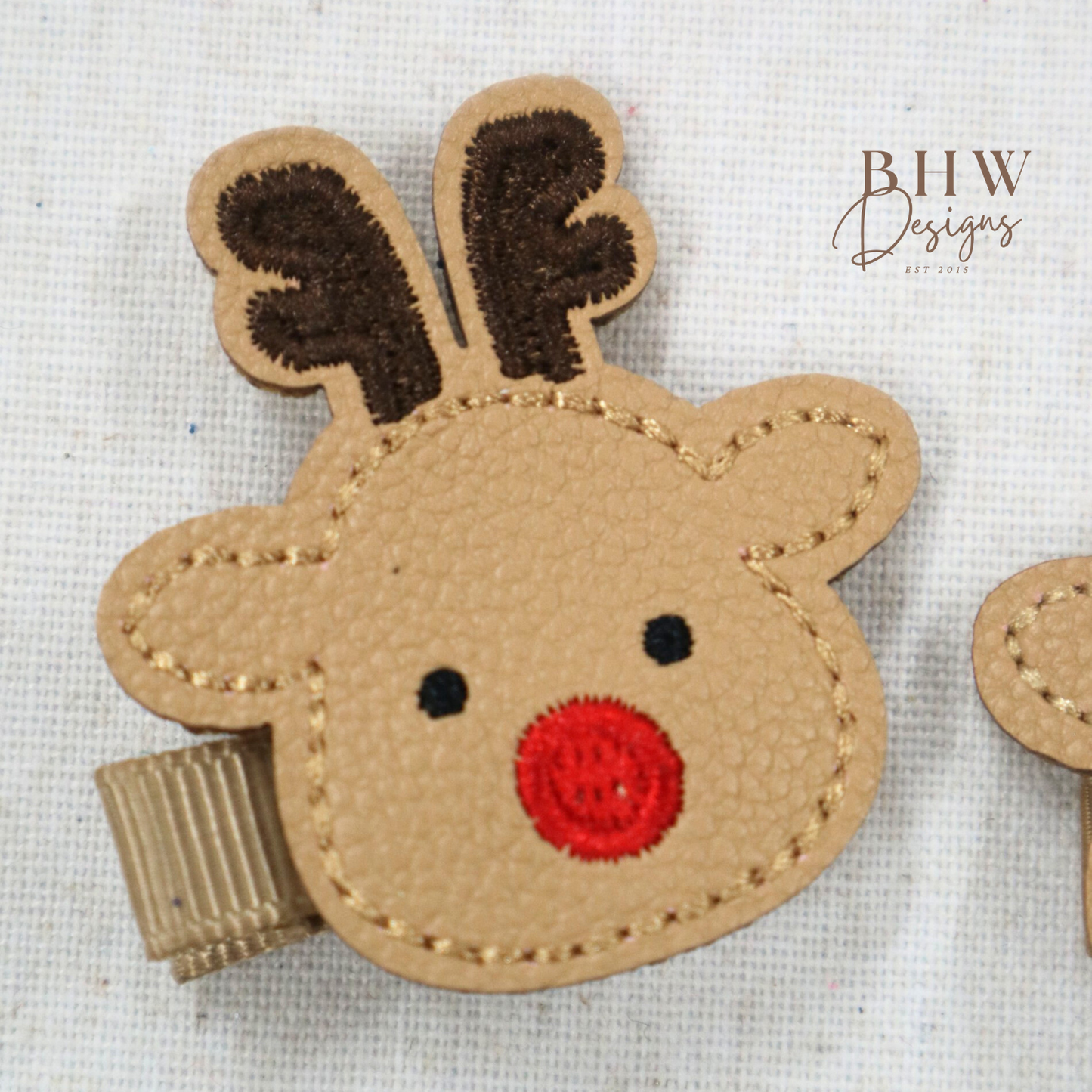 Reindeer Hair Clip Set