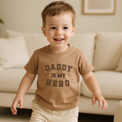 Daddy is my Hero T-shirt - Beige