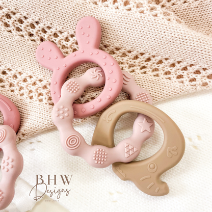 3 Piece Silicine Teether