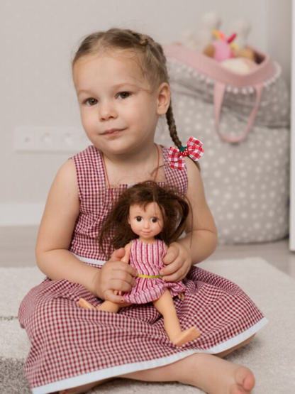 Girl's Strawberry Check Hair bow Set