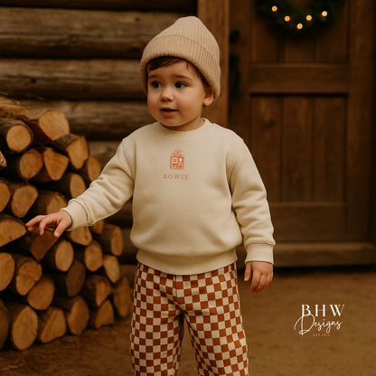 Personalised Gingerbread House Oat Sweatshirt