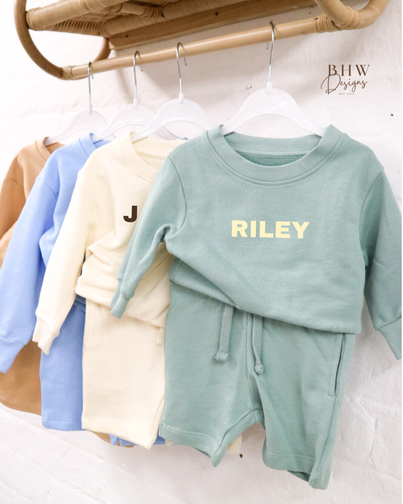 Personalised Sweater and Short Jersey Set - Vanilla