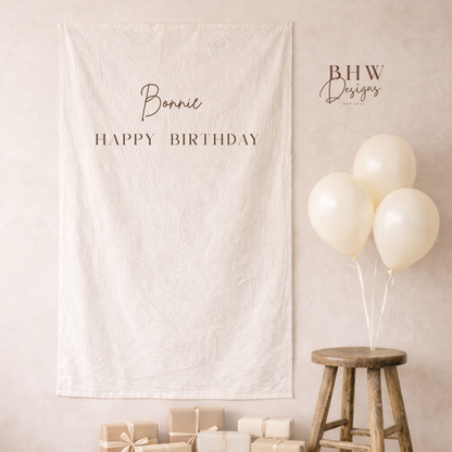 Personalised Mix Font Birthday Banner