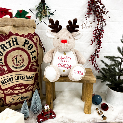 Personalised First Christmas Reindeer