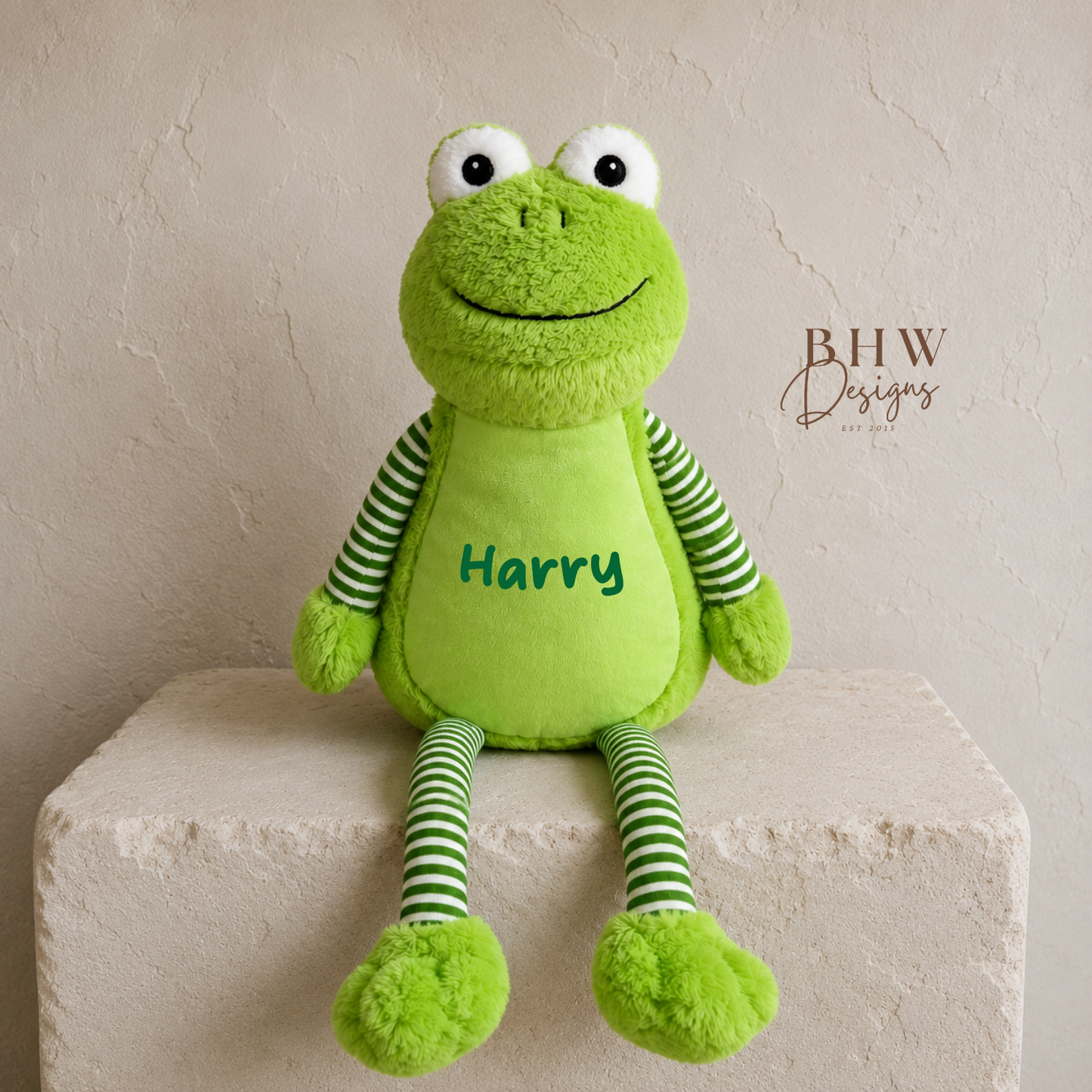 Personalised Frog Soft Toy