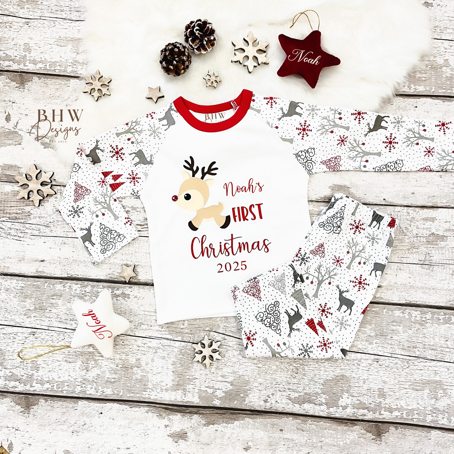 Personalised First Christmas Pyjamas