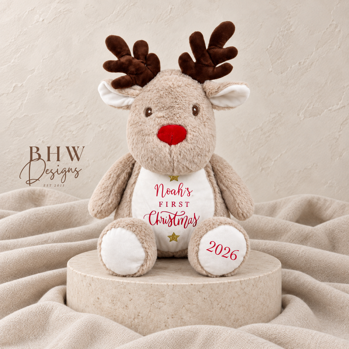 Personalised First Christmas Reindeer
