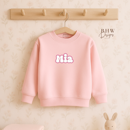 Personalised Sweatshirt- Pink