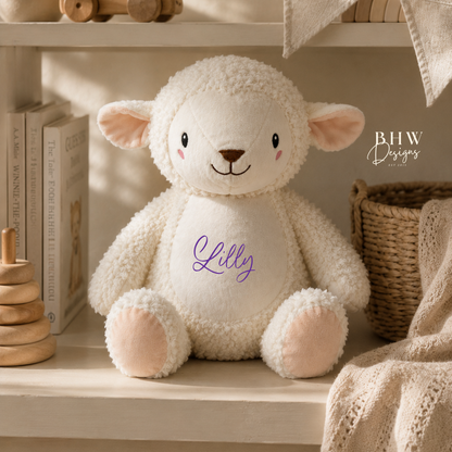 Personalised Lamb Soft Toy
