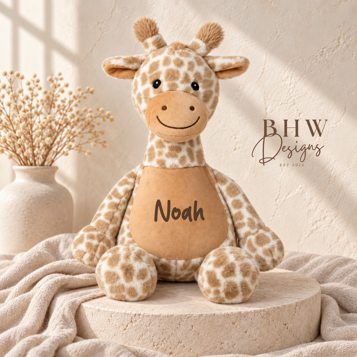 Personalised Giraffe Soft Toy