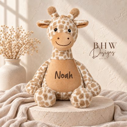 Personalised Giraffe Soft Toy
