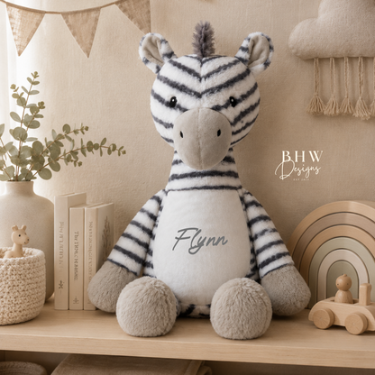 Personalised Zebra Soft Toy
