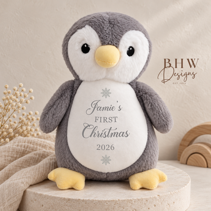 Personalised Penguin Soft Toy