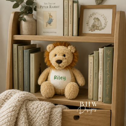 Personalised Mini Lion Soft Toy