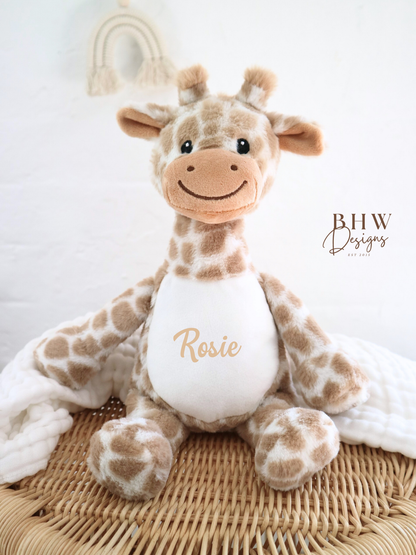 Personalised Mini Giraffe Soft Toy