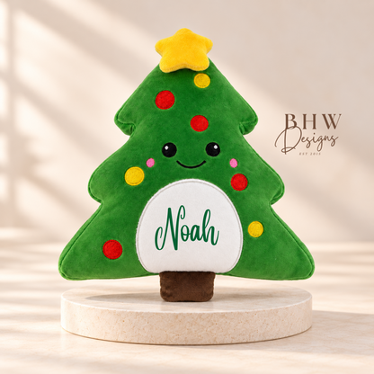 Personalised Christmas Tree Squishy Soft Toy