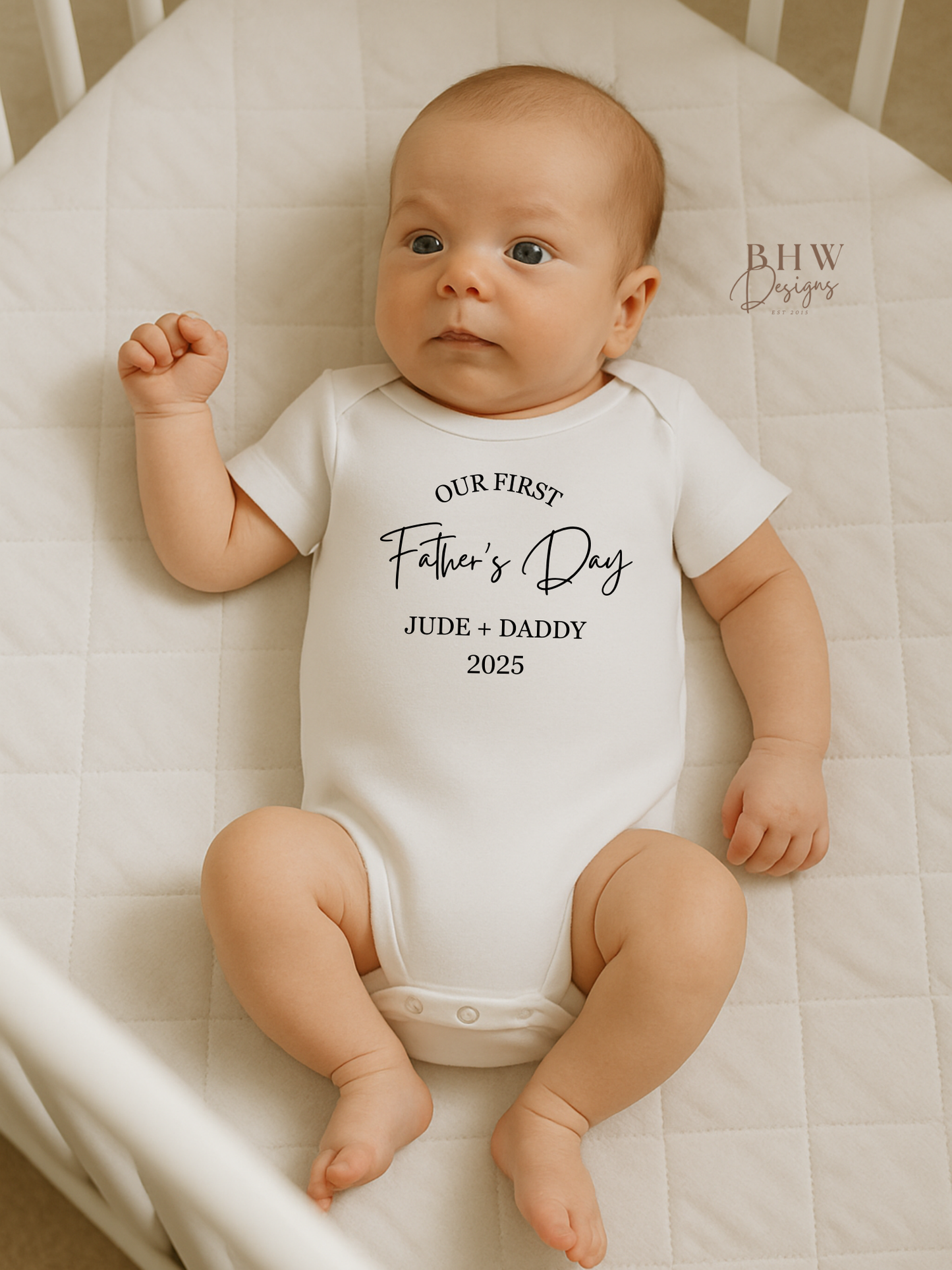 Our First Father's Day Baby Vest