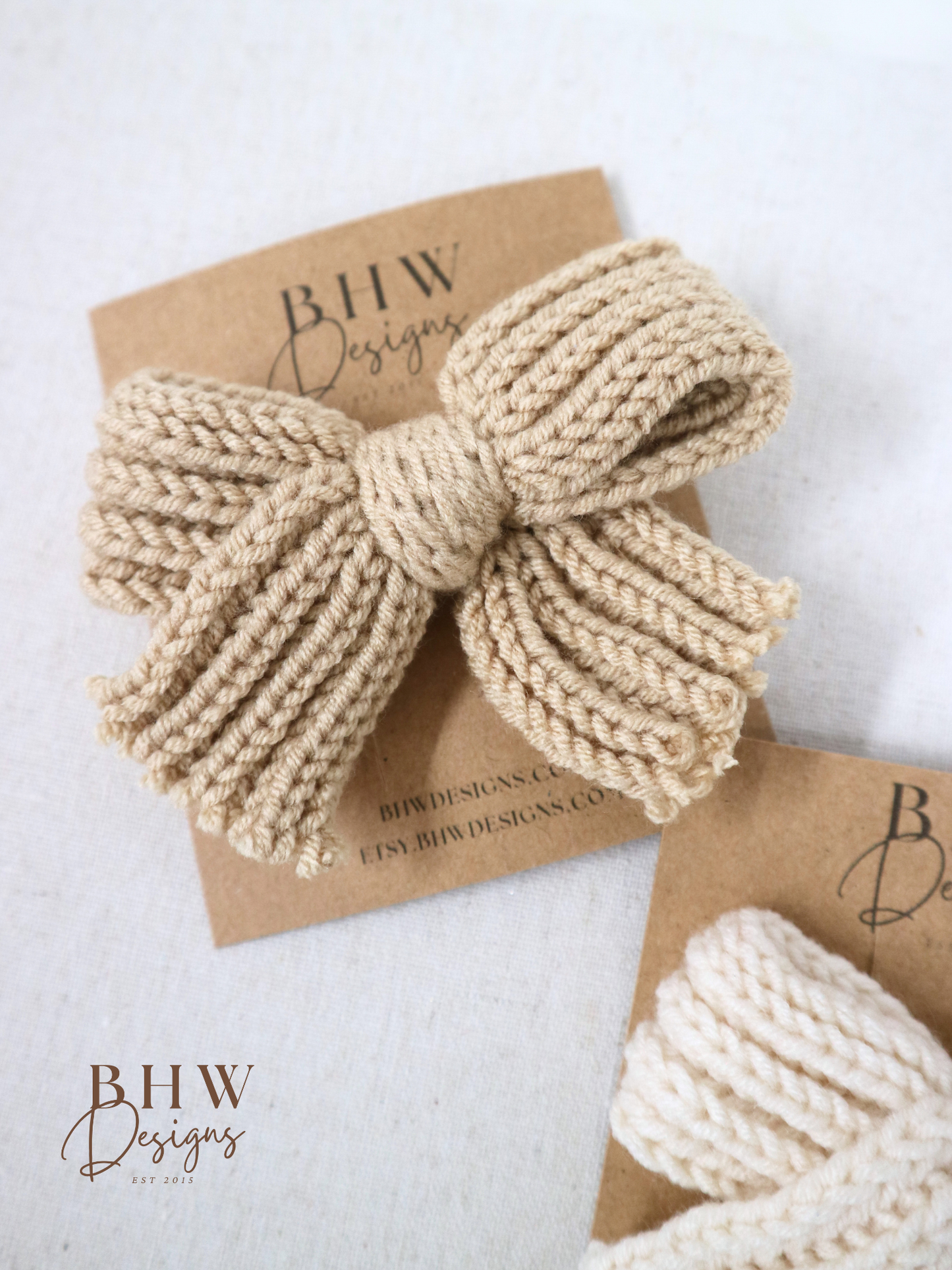 Knitted Hair Bow